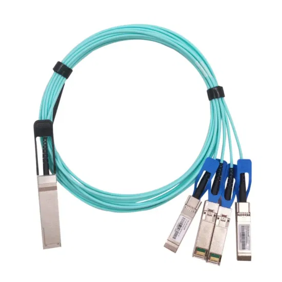 Personalizado 10g 25g 40g 100g Aoc 1m 3m 5m 7m Cabo Óptico Ativo 100g Qsf28 para 4SFP28 Compatível